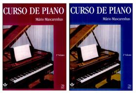 Kit 2 Métodos Curso de Piano, vol 1 e 2 - Mário Mascarenhas - Irmãos Vitale
