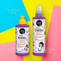 Kit 2 Meu Lisinho Kids Imaginação e Diversão Cabelos Lisos Infantil Creme Pentear + Spray Desembaraçante - Salon Line