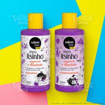 Kit 2 Meu Lisinho Kids Imaginação e Diversão Cabelos Lisos Infantil Shampoo + Condicionador - Salon Line