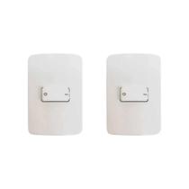 Kit 2 - mg b3 conj 1 int simples bipolar 4x2 10a branco