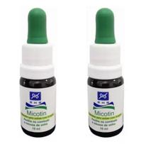 Kit 2 Micotins 10ml Conta Gotas - Reparador Para Unhas - RHR Cosméticos