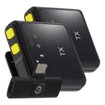 KIT 2 Microfone android e iOS de Lapela Sem Fio com Alta Qualidade de Som, Redução de Ruído, Longa Duração da Bateria KIT 2 Microfone android e iOS de Lapela Sem Fio com Alta Qualidade de Som, Redução de Ruído, Longa Duração da Bateria