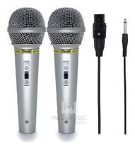 Kit 2 Microfone C/Fio Tomate MT-1018
