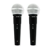 Kit 2 Microfone De Mão Com Fio Le Son Ls50 + Cabo P10 Xlr
