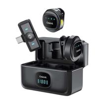 Kit 2 Microfone Lapela Sem Fio Botão Profissional Usb C Novo