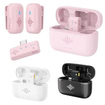 Kit 2 Microfone Lapela Sem Fio Usb-c Luucco Para Iphone Android Tablet Rosa Kit 2 Microfone Lapela Sem Fio Usb-c Luucco Para Iphone Android Tablet Rosa