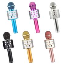 Kit 2 Microfones Bluetooth Show Karaokê Celular Usb Sortidos Toyng