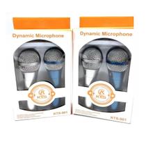 Kit 2 microfones com fio KTS-901