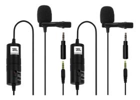 Kit 2 Microfones de Lapela JBL CSLM20B Bateria - Preto