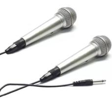 Kit 2 Microfones De Mão Karaoke P10 - MBTECH