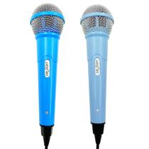 Kit 2 Microfones Para Karaoke Igreja Bar Com Cabo Le Son Mk2