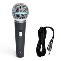 Kit 2 Microfones Profissional Dinâmico Com Fio EMS580 - JWL