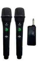 Kit 2 Microfones Profissional Sem Fio Recarregavel Dinamico Karaoke Goldenultra Kit 2 Microfones Profissional Sem Fio Recarregavel Dinamico Karaoke Goldenultra