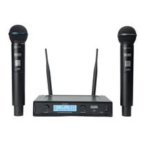 Kit 2 Microfones Sem Fio 100 Canais Santo Angelo Sas 1031