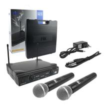 Kit 2 Microfones Sem Fio Microfones Base 607,50 668,70 Mhz