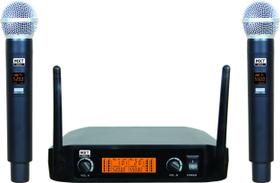 Kit 2 microfones sem fio profissional uhf520m