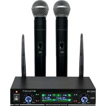 Kit 2 Microfones wireless Sem Fio Profissional