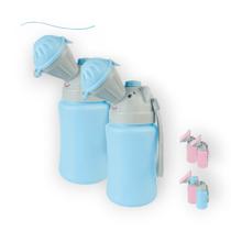 Kit 2 mictorios portatil compacto infantil bebe crianças xixi 18 meses 400 ml com tampa higienica antiodor