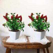 Kit 2 mini arranjos pimenta vermelha mexicana decoração lembrancinha cozinha bar restaurante Kit 2 mini arranjos pimenta vermelha mexicana decoração lembrancinha cozinha bar restaurante