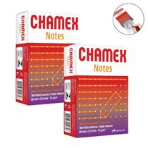 Kit 2 Mini Bloco Anotação s/pauta Chamex Notes 75g 80x115mm