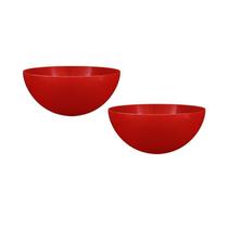 Kit 2 Mini Bowl Vermelho 240Ml Plástico Premium - Bb Store