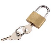 Kit 2 Mini Cadeados 25mm Antifurto Para Janela Mala Armarios Com 2 Chaves
