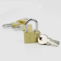 Kit 2 Mini Cadeados Antifurto 20mm Com 2 Chaves Para Janela Mala Armarios