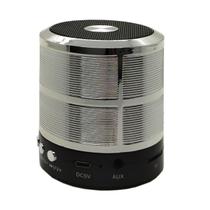 Kit 2 Mini Caixa De Som Portátil Bluetooth Mp3 Ws - 887Prata Kit 2 Mini Caixa De Som Portátil Bluetooth Mp3 Ws - 887Prata