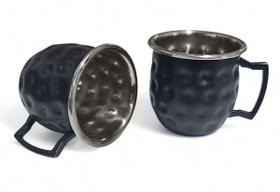 Kit 2 Mini Canecas Moscow Mule Martelada Shot Premium 60ml