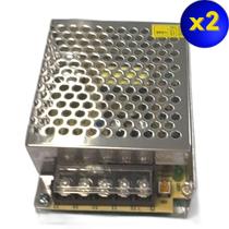 Kit 2 Mini Fonte Chaveada 12V-5A Colmeia Bivolt Cftv E Leds