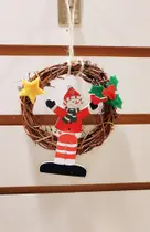 Kit 2 Mini Guirlanda 10cm Enfeite Natal