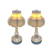 Kit 2 Mini Luminária Led Abajur Antigo Vela Decorativa 13cm