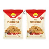Kit 2 Mini Maisena Integral 100g Diet Zero Lactose