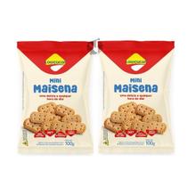 Kit 2 Mini Maisena Lowçucar Zero Lactose Diet Integral Tradicional 100g
