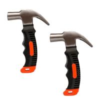 Kit 2 Mini Martelo Pequeno Cabo Emborrachado Martelinho 16cm Kit 2 Mini Martelo Pequeno Cabo Emborrachado Martelinho 16cm