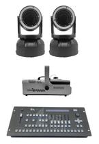 Kit 2 Mini Moving Beam + Máq De Fumaça 2000W + Mesa Pilot Kit 2 Mini Moving Beam + Máq De Fumaça 2000W + Mesa Pilot