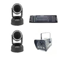 Kit 2 Mini Moving Beam + Máquina De Fumaça + Mesa Dmx 512 Kit 2 Mini Moving Beam + Máquina De Fumaça + Mesa Dmx 512