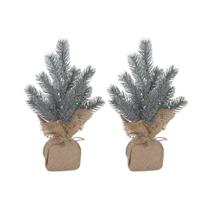 Kit 2 Mini Pinheiro Rustico 23cm Enfeite Juta Galhos Arvore de Natal Decoracao Premium Kit 2 Mini Pinheiro Rustico 23cm Enfeite Juta Galhos Arvore de Natal Decoracao Premium