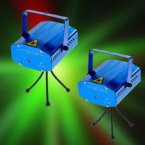 Kit 2 Mini Projetor Holográfico Laser Com Efeitos