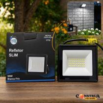 Kit 2 Mini Refletor 50W Branco Frio 6500K lP65 Slim Holofote Prova D'agua Kit 2 Mini Refletor 50W Branco Frio 6500K lP65 Slim Holofote Prova D'agua