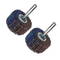 Kit 2 Mini Roda De Lixa 50X25Mm Grao 80 Kit 2 Mini Roda De Lixa 50X25Mm Grao 80