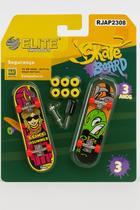 Kit 2 Mini Skates de Dedo Fingerboard com Acessórios
