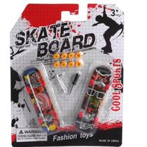 Kit 2 Mini Skates Dedo Fingerboard Para Dar Show Nas Pistas