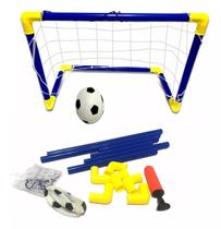 Kit 2 Mini Trave de Futebol Com Bola e Rede Pais e Filhos