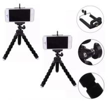 kit 2 Mini Tripé De Mesa + Suporte Para Celular Flexivel Kit Youtuber