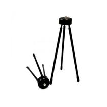 Kit 2 Mini tripé sólido em metal portátil, suporte universal para câmeras e para ring light