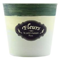 Kit 2 Mini Vasos De Planta Cachepot Estampados Decorados 12,5cm