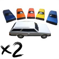 kit 2 Miniatura Chevrolet Caravan Diplomata Carrinho SS 990