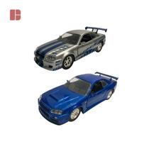 Kit 2 miniatura Nissan Skyline Velozes e Furiosos 1:32 Jada