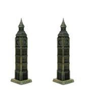 Kit 2 Miniaturas Torre Big Ben Londres 18cm Relógio London Kit 2 Miniaturas Torre Big Ben Londres 18cm Relógio London